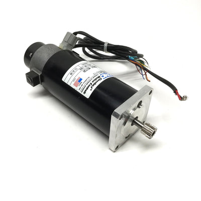Used CMC ME2130-198B PM Permanent Magnet DC Servo Motor NEMA 23 Ø1/4" Shaft w/Encoder