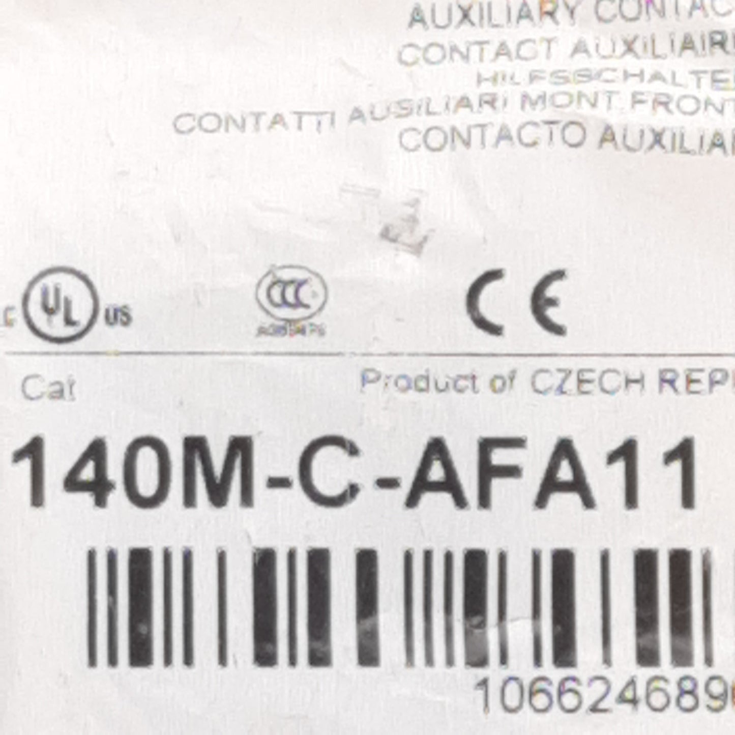 New Allen Bradley 140M-C-AFA11 Auxiliary Contact, 2-Pole, 1NO 1NC, 5A 240VAC