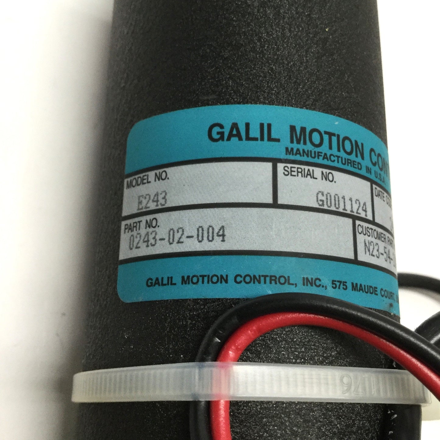 Used Galil Motion E243 N23-54-1000 DC Servo Motor NEMA 23 Ø1/4" Shaft w/Encoder