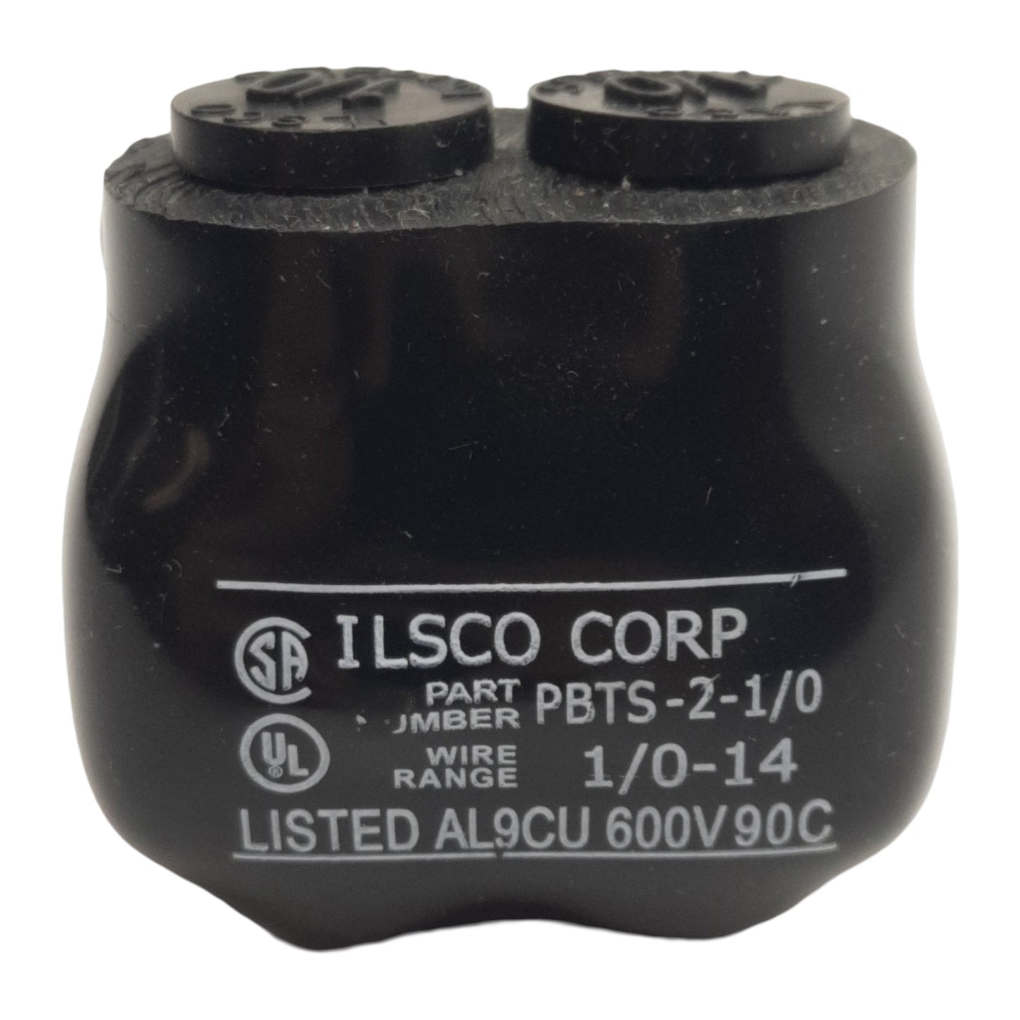 New Ilsco PBTS-2-1/0 Insulated Connector, 2-Port, 1-Pole, 1/0-14AWG, 600V Max