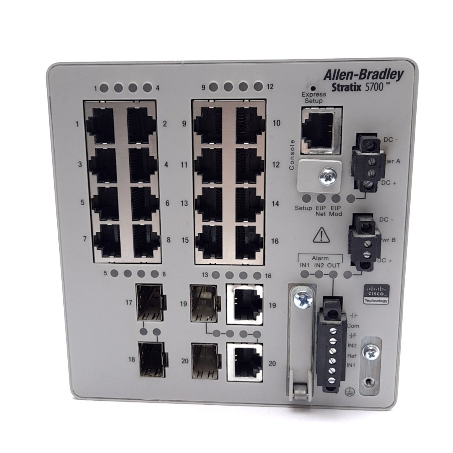 Used Allen Bradley 1783-BMS20CA A Stratix 5700 Ethernet Switch, 20 Port, 12-48VDC