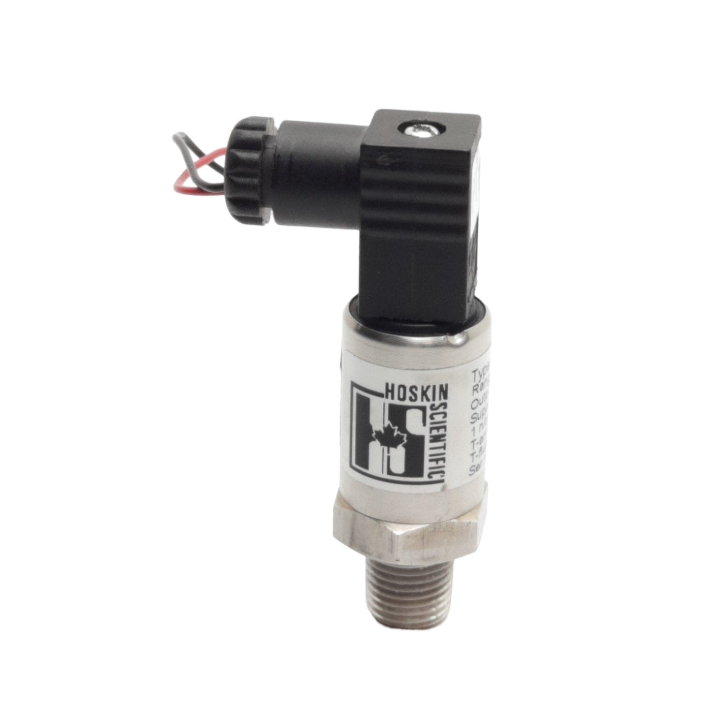 Used Hoskin Scientific Type E13 Pressure Sensor, 500psi, 1NC, 4-20mA Output, 12-30VDC