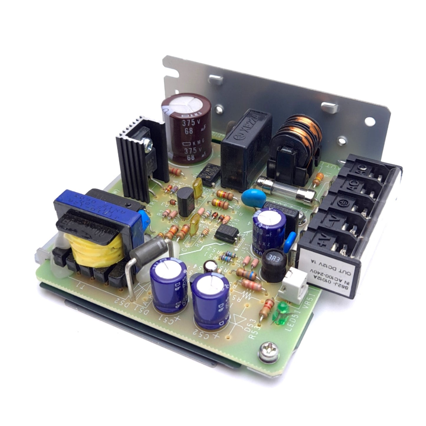 New – Open box Omron S82J-01012A Power Supply, 100-240VAC 0.35A In, 12VDC 1A Out, 10W