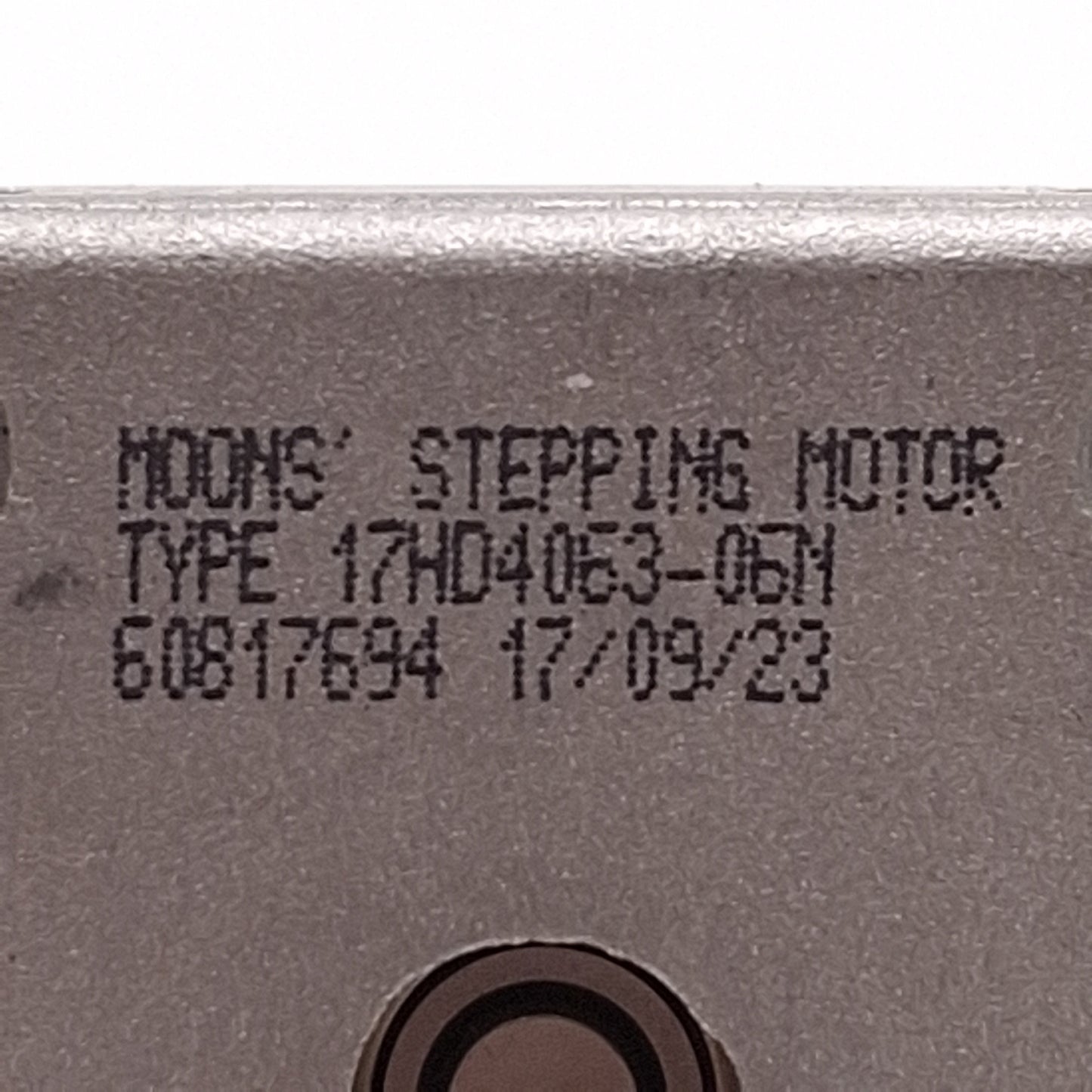 Used Moons 17HD4063-06N Stepper Motor, 1.8°/step, 2-Phase, ø5mm Shaft, NEMA 17
