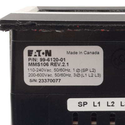 Used Eaton 99-6120-01 MMS106 XTJP/XTJY Jockey Pump Controller Touchscreen Display