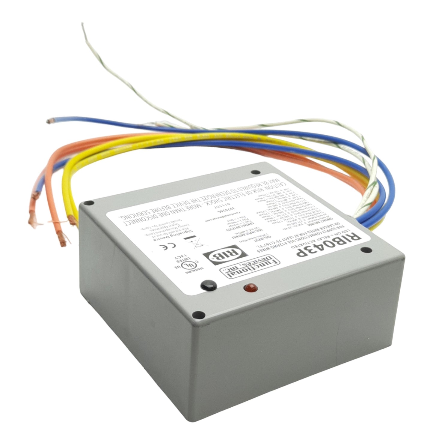 Used Functional Devices RIB043P Power Relay, 3PST-NO 20A Contact, 480VAC Coil Voltage