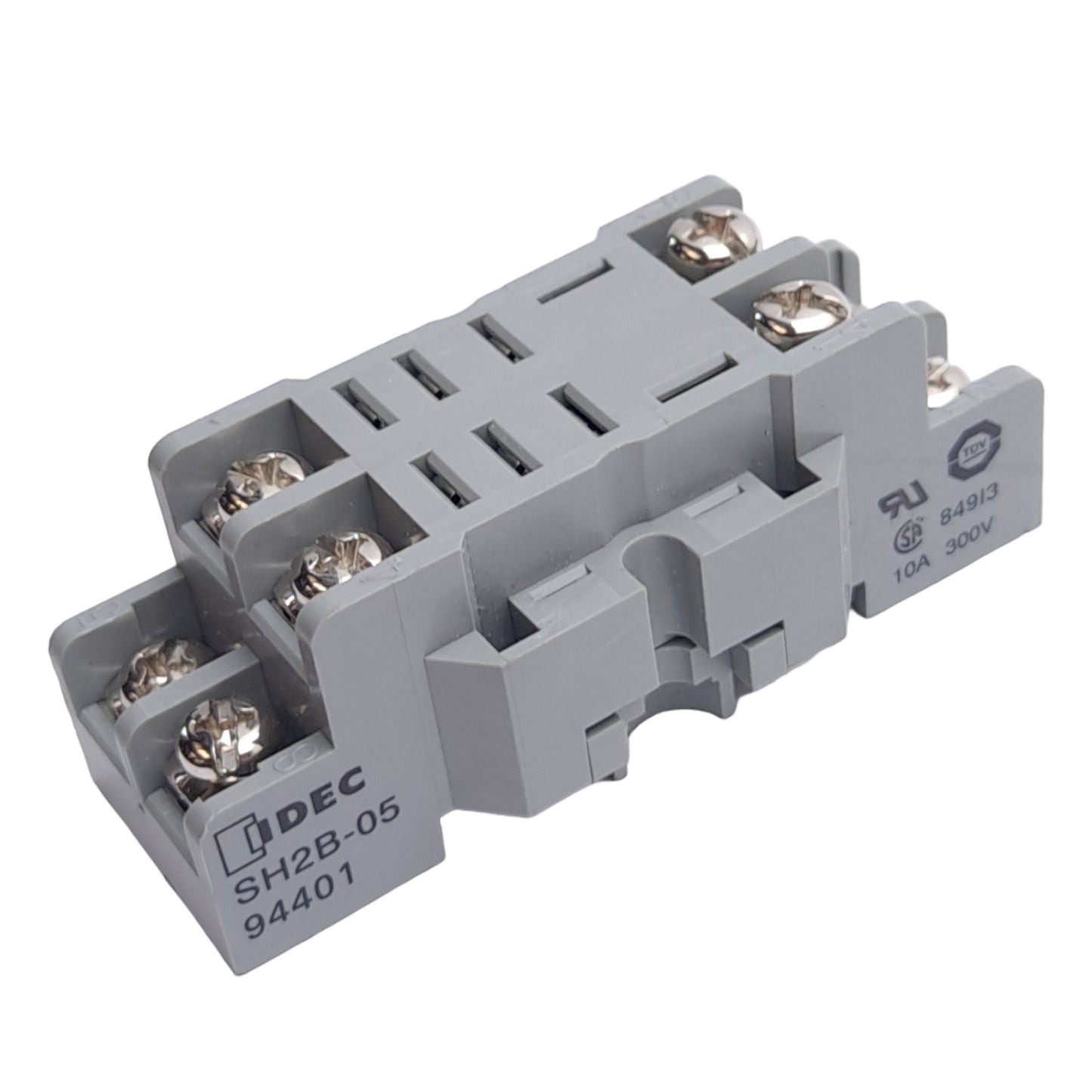 Used Lot of 12 IDEC SH2B-05 Relay Sockets, 8-Pin Blade, DPDT, 10A Max, DIN Rail