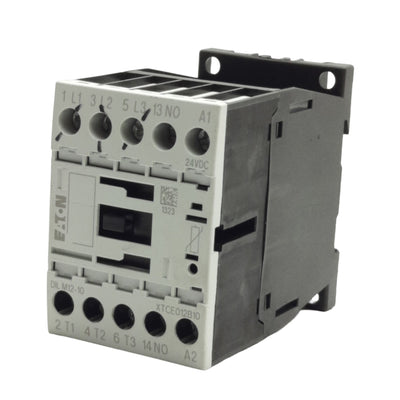 Used Eaton XTCE012B10 IEC Contactor, 3-P + 1NO, 10HP Max, 12A Contact, 24VDC Coil