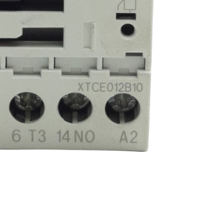 Used Eaton XTCE012B10 IEC Contactor, 3-P + 1NO, 10HP Max, 12A Contact, 24VDC Coil