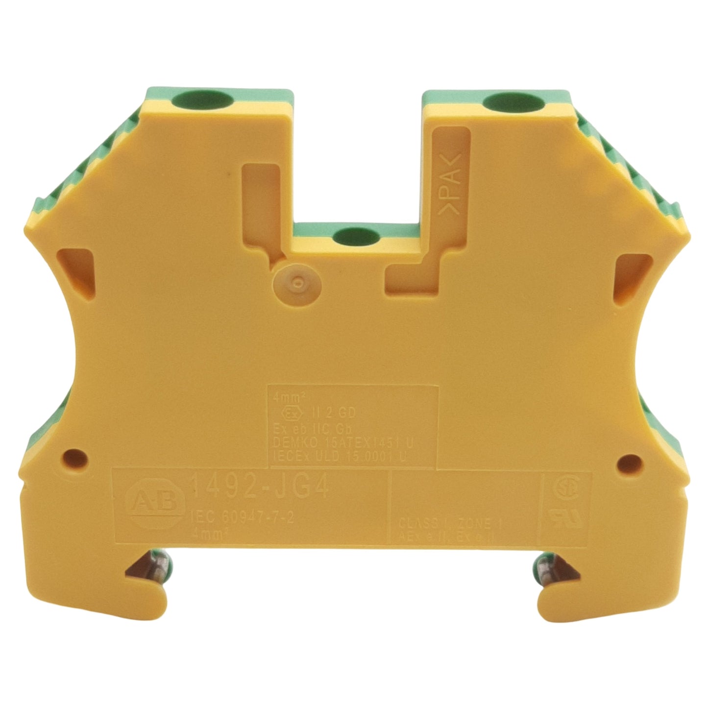 New Lot of 4 Allen Bradley 1492-JG4 Terminal Block Screw Connection, 6mm, 10-22AWG