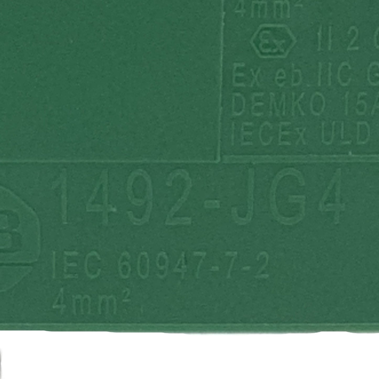 New Lot of 4 Allen Bradley 1492-JG4 Terminal Block Screw Connection, 6mm, 10-22AWG