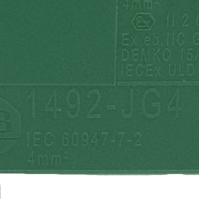 New Lot of 4 Allen Bradley 1492-JG4 Terminal Block Screw Connection, 6mm, 10-22AWG