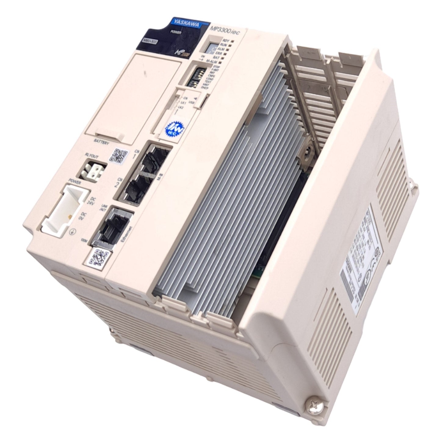 Used Yaskawa JEPMC-BU3303-E MP3300iec Motion Controller, MECHATROLINK-III, 24VDC