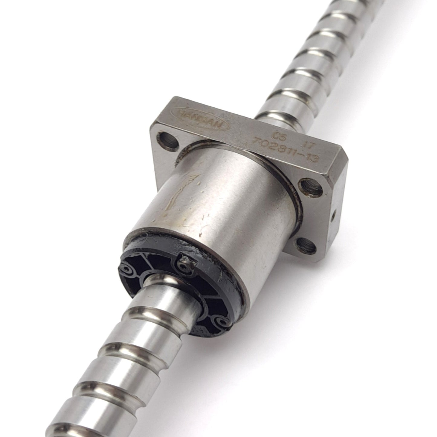 Used Hansan C5 17 Linear Ball Screw Assembly, ø15mm, 10mm Lead, 570mm Stroke