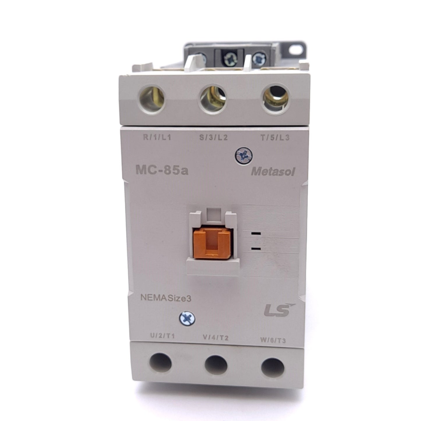 Used LS Electric MC-85a Metasol Contactor, 3-Pole NO + 2NO/2NC, 85A 230VAC, DIN Rail