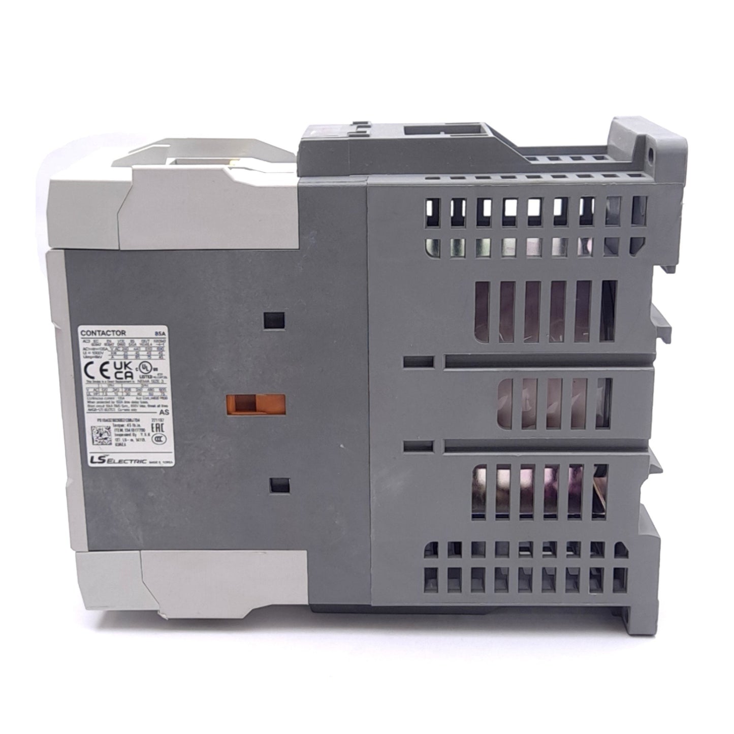 Used LS Electric MC-85a Metasol Contactor, 3-Pole NO + 2NO/2NC, 85A 230VAC, DIN Rail