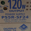 Used Idec PS5R-SF24 Power Supply, 1-Phase, 100-240VAC In, 24VDC 5A 120W Out, DIN Rail