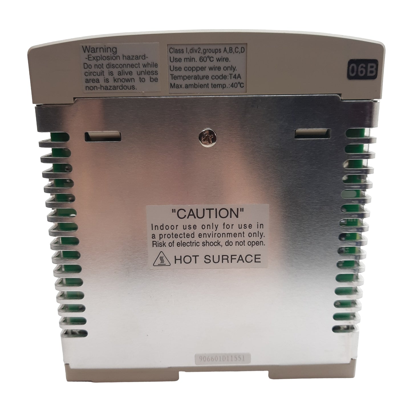 Used Idec PS5R-SF24 Power Supply, 1-Phase, 100-240VAC In, 24VDC 5A 120W Out, DIN Rail