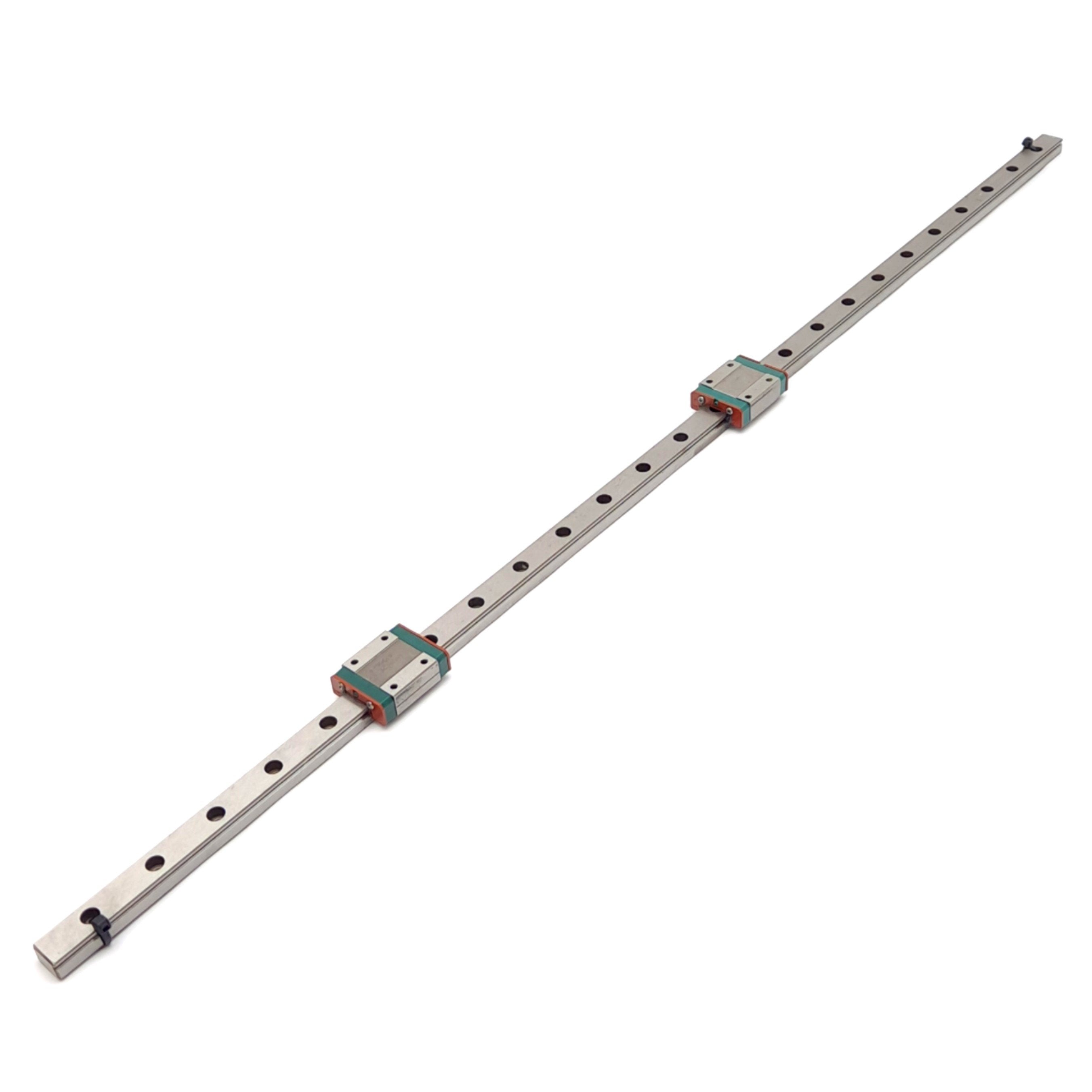 Hiwin MGN12 (x2) Miniature Linear Guide Blocks w/ 12x635mm Rail, 5.88k ...