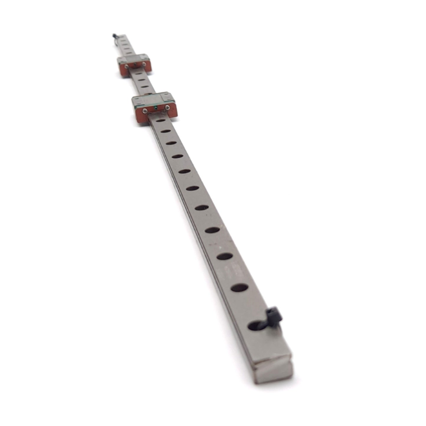 Used Hiwin MGN12 (x2) Miniature Linear Guide Blocks w/ 12x635mm Rail, 5.88kN Max