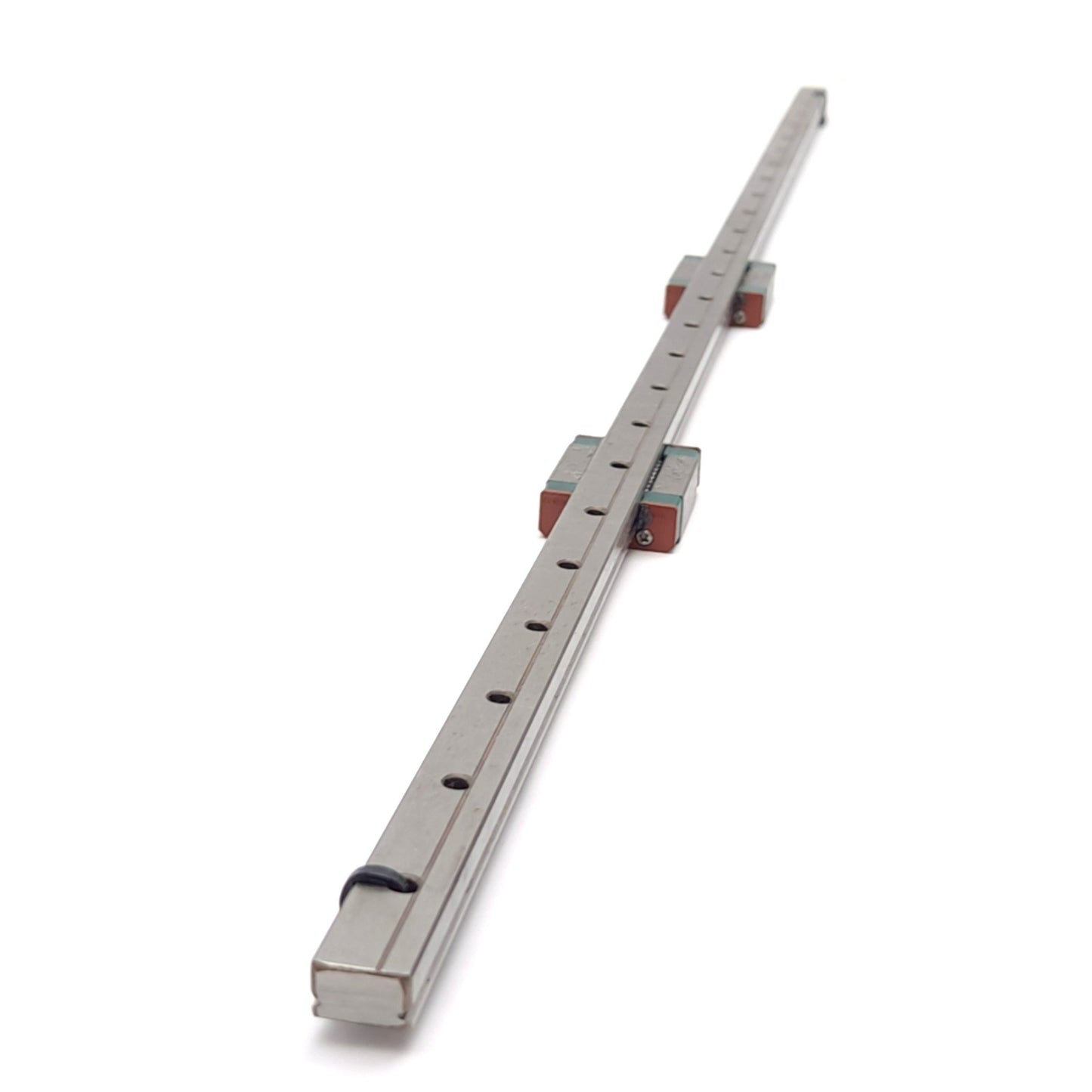 Used Hiwin MGN12 (x2) Miniature Linear Guide Blocks w/ 12x635mm Rail, 5.88kN Max
