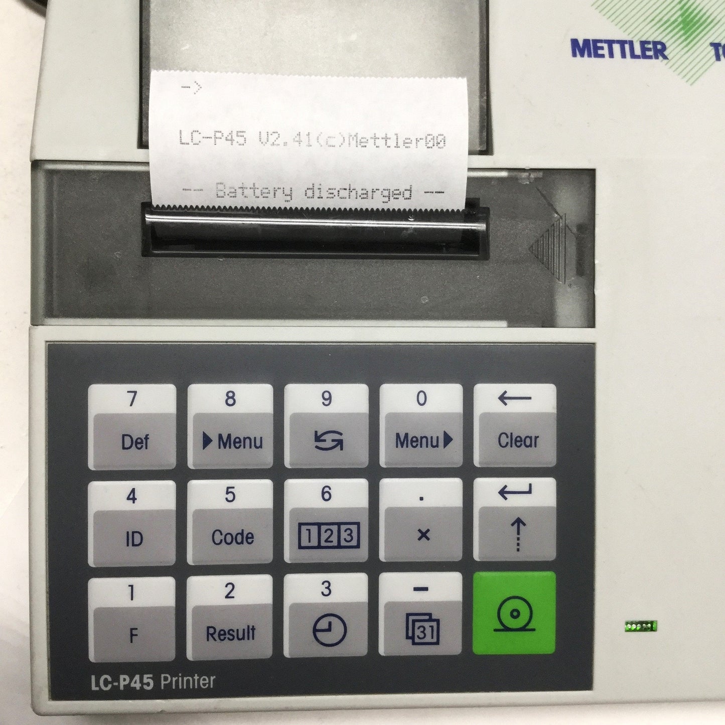Used Mettler Toledo LC-P45 Compact Balance Scale Dot Matrix Printer RS-232C, LocalCAN