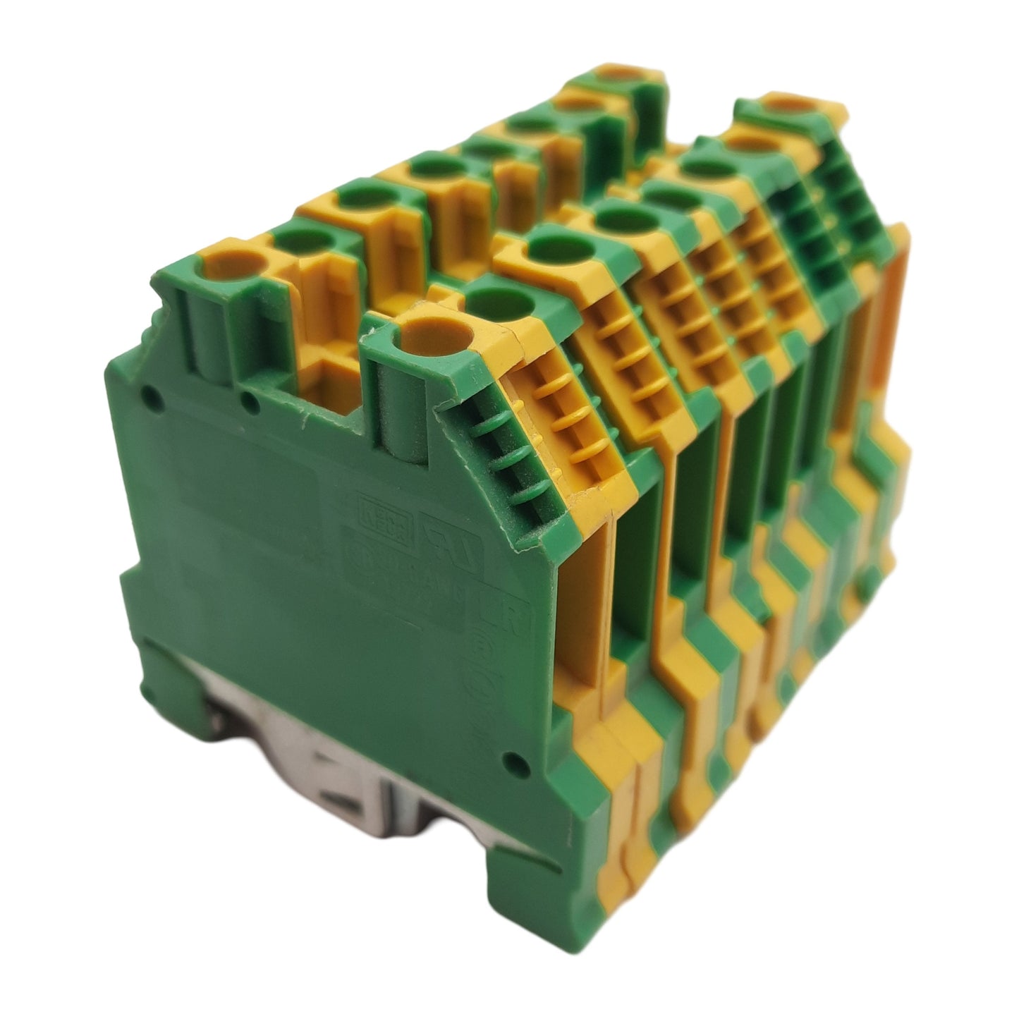 Used Lot of 8 Wieland WK6 SL/U Terminal Block, 1-Level 2-Position, 8mm, 800V