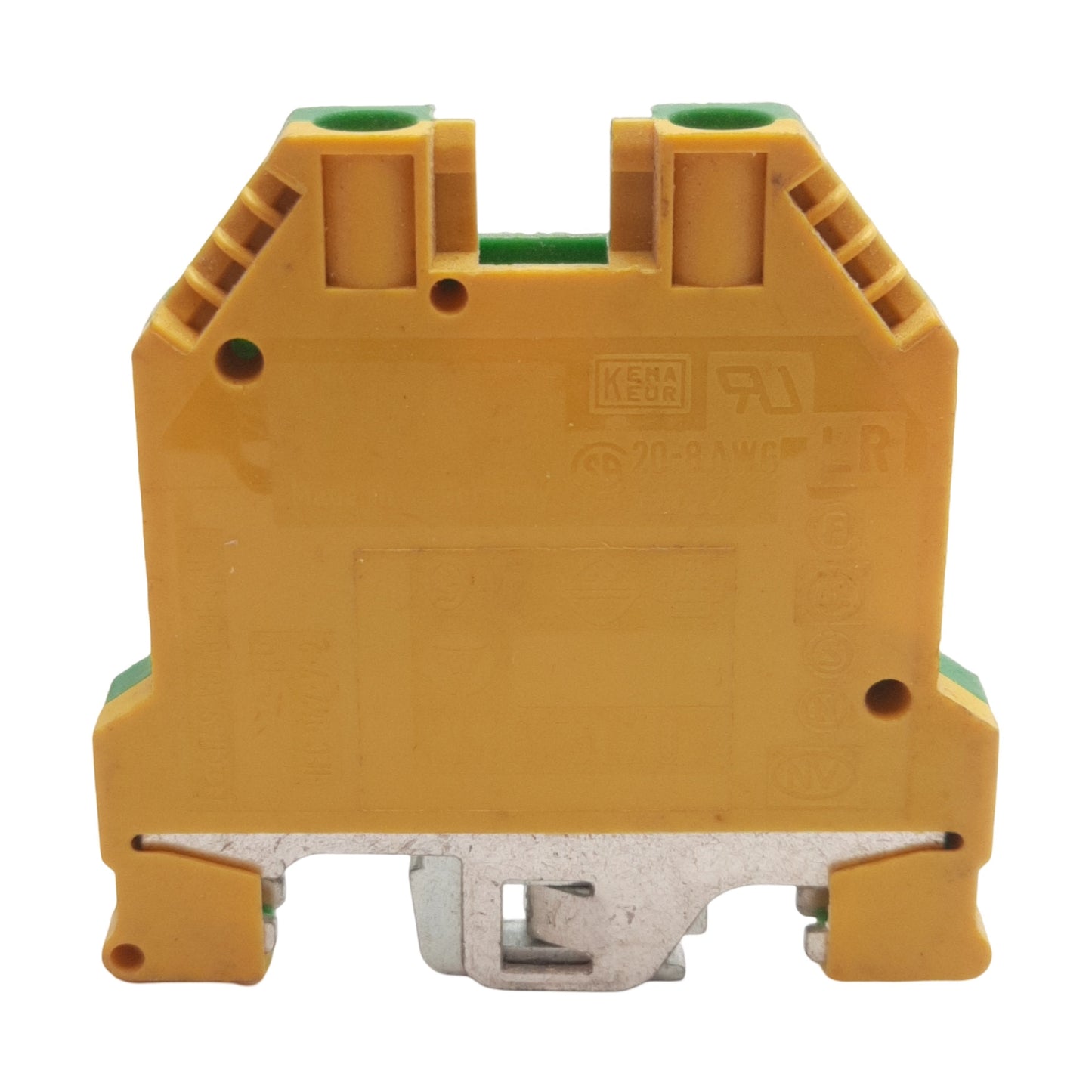 Used Lot of 8 Wieland WK6 SL/U Terminal Block, 1-Level 2-Position, 8mm, 800V