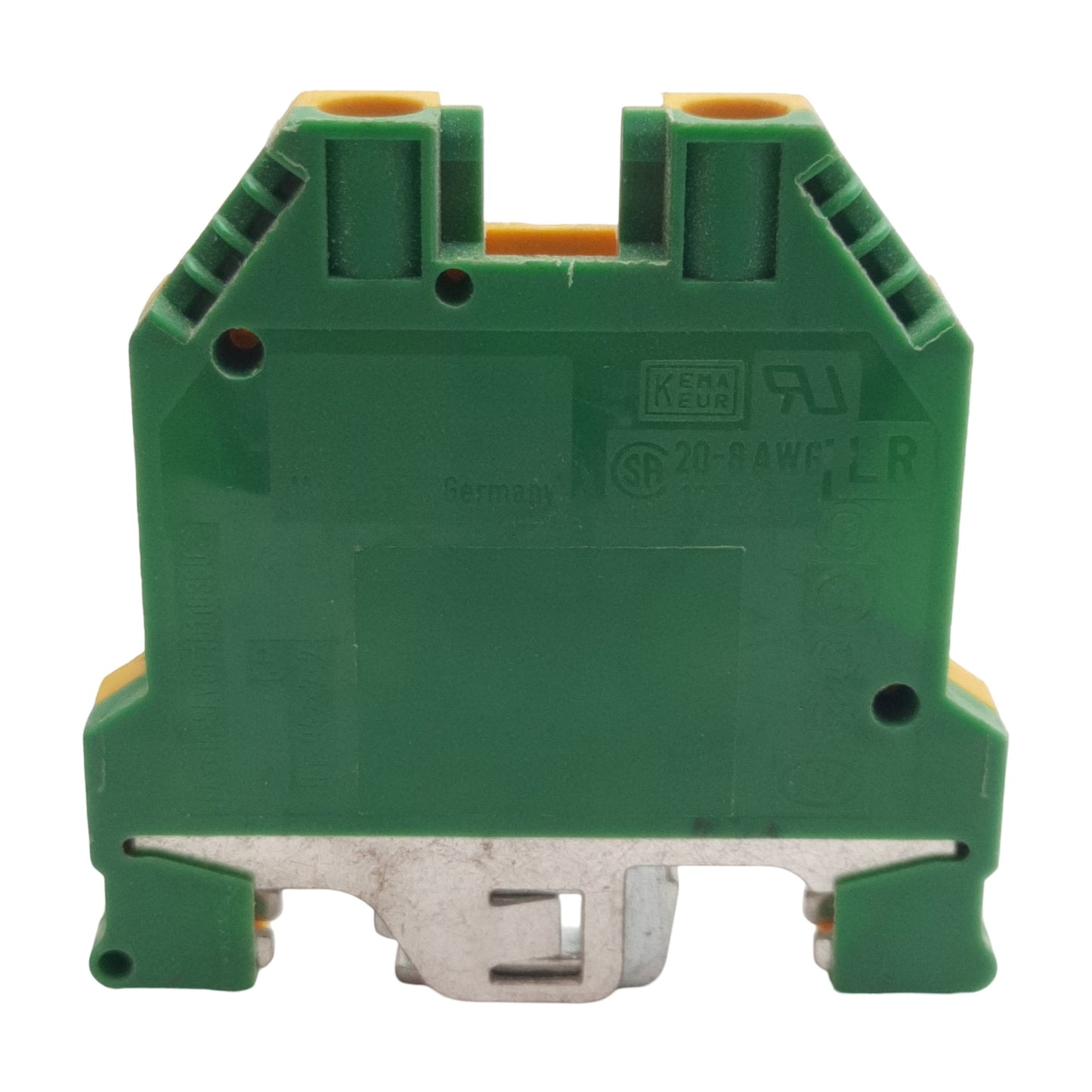 Used Lot of 8 Wieland WK6 SL/U Terminal Block, 1-Level 2-Position, 8mm, 800V