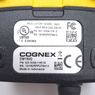 Used Cognex DM150Q DataMan Barcode Reader, 752x480, 60fps, 6.2mm Lens, 5-26VDC