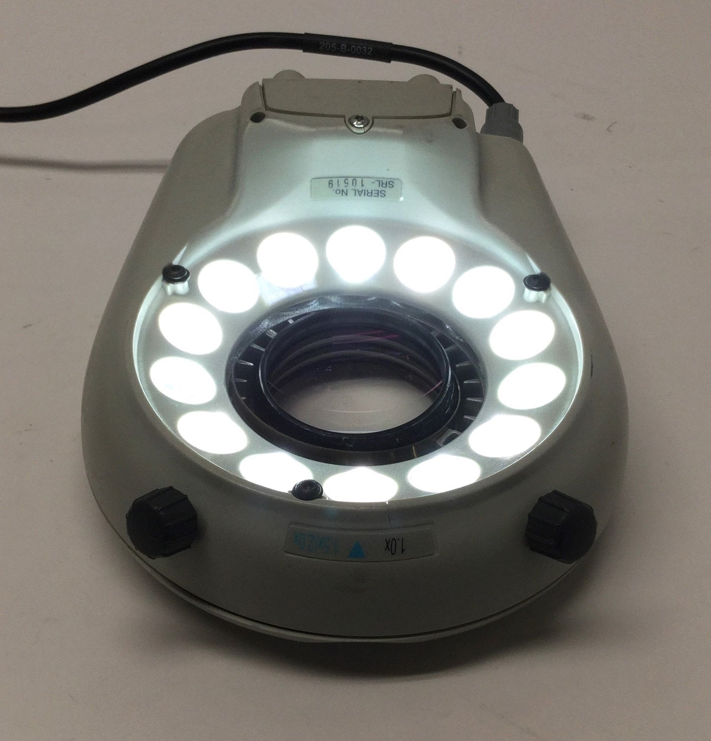 Used Vision Engineering C-072 14-Point LED Ringlight For Lynx Dynascope, 1X Objective