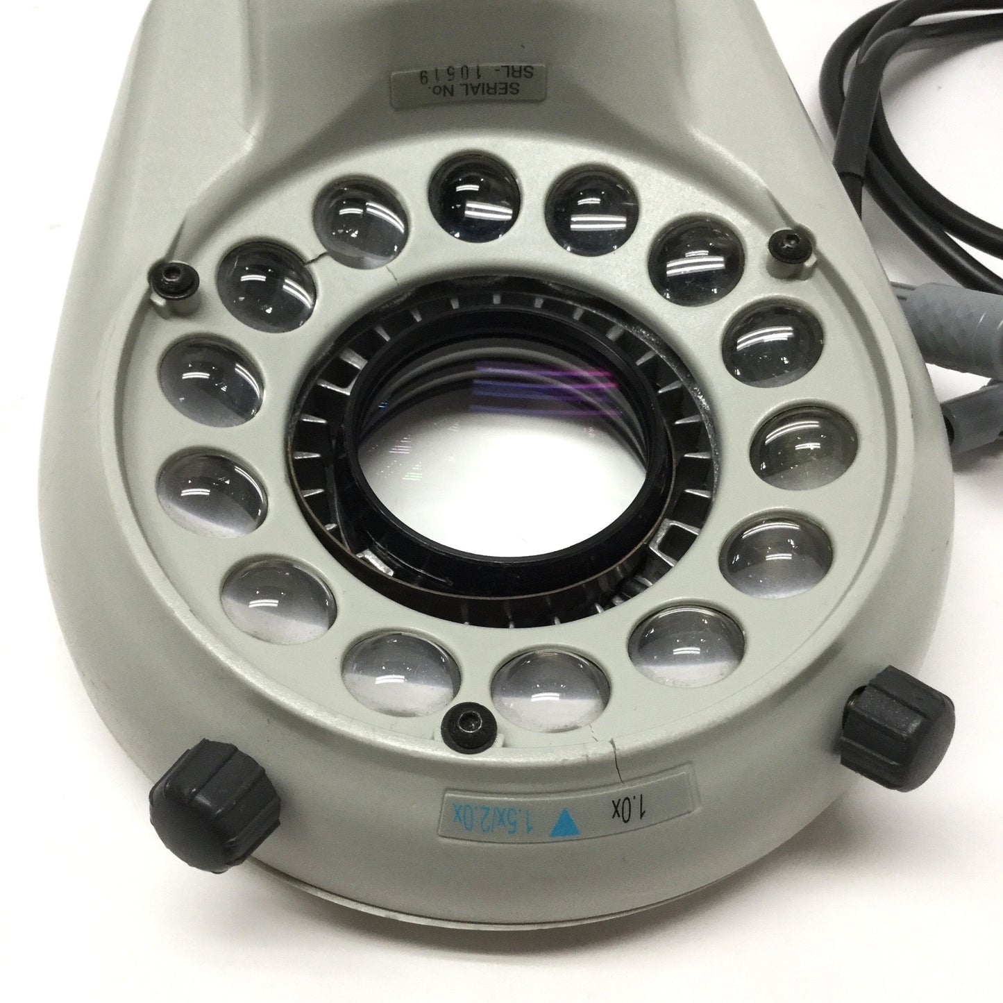 Used Vision Engineering C-072 14-Point LED Ringlight For Lynx Dynascope, 1X Objective