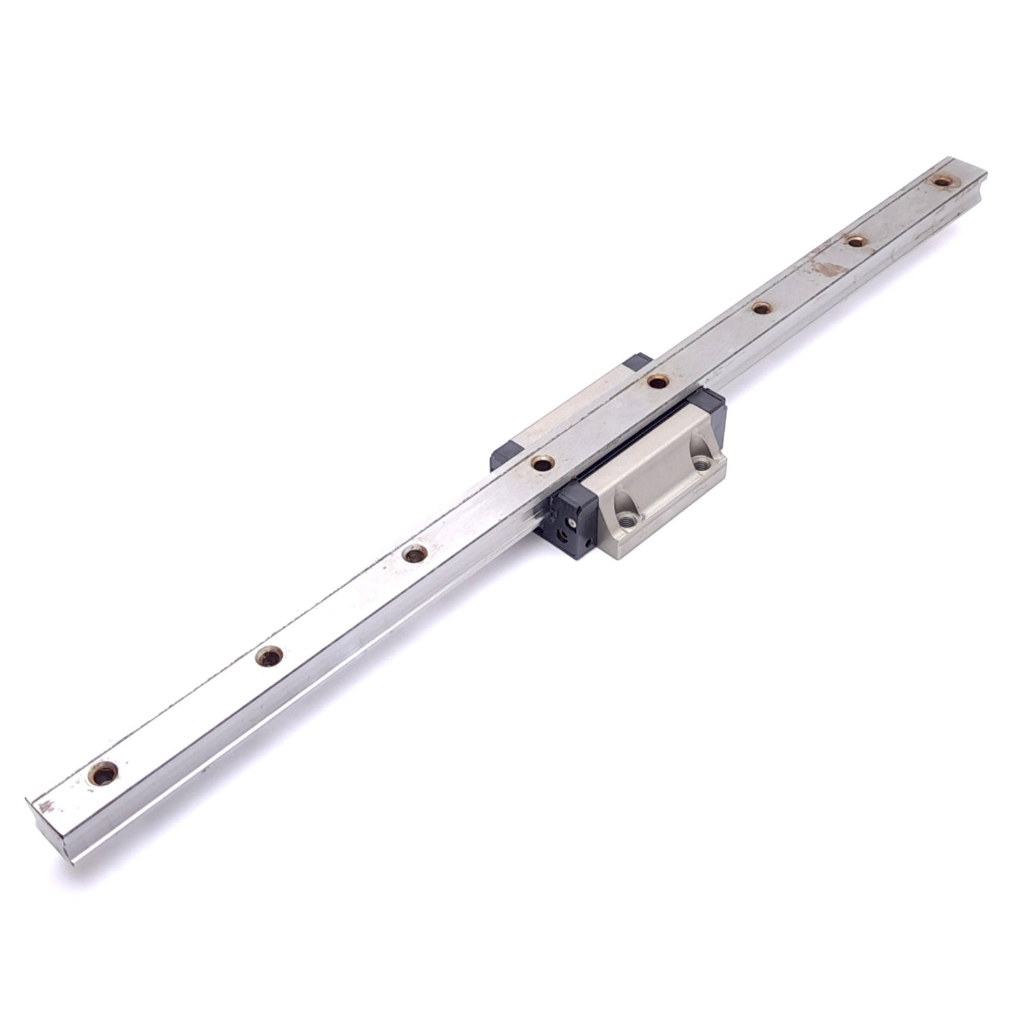 Used THK SHS20C Caged Ball Linear Guide Block w/ 20x460mm Rail, M6, 38.4kN Max