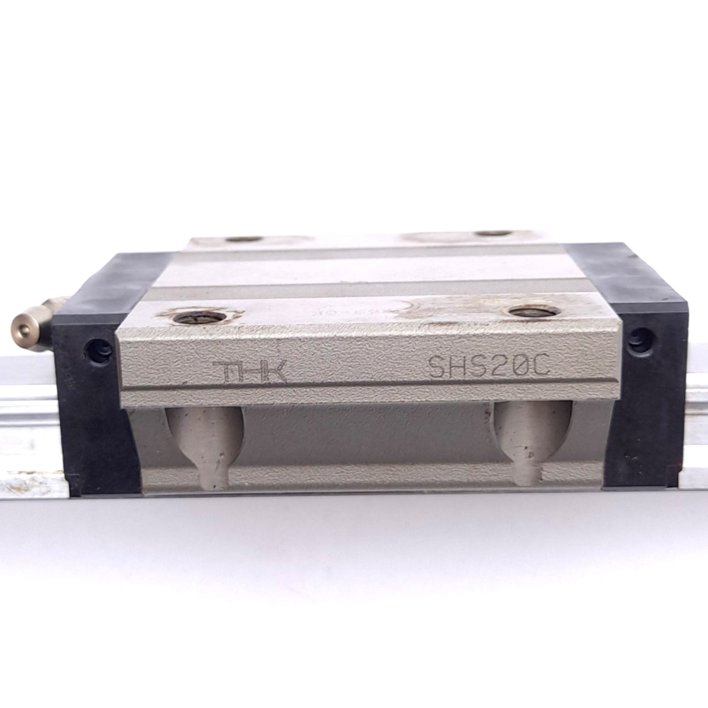 Used THK SHS20C Caged Ball Linear Guide Block w/ 20x460mm Rail, M6, 38.4kN Max