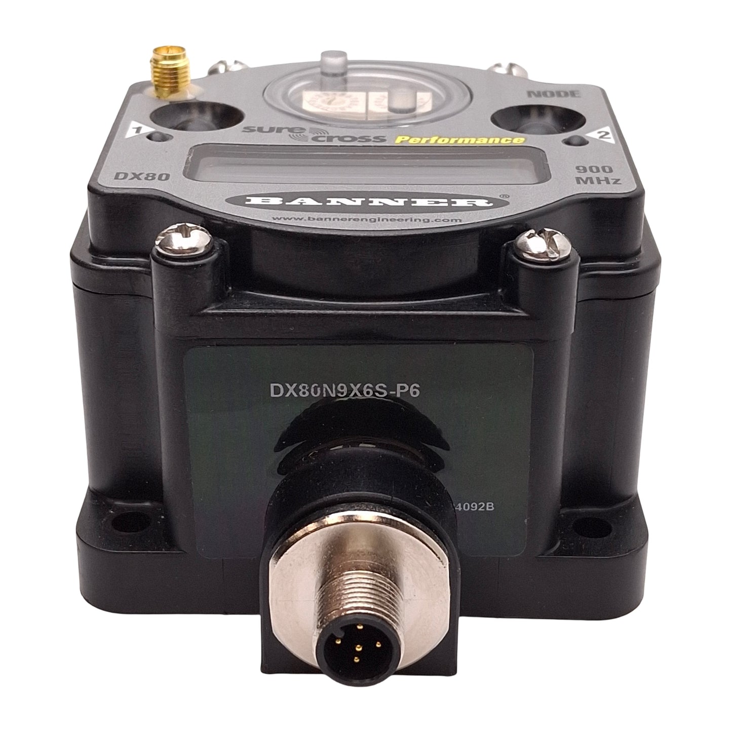 Used Banner DX80N9X6S-P6 Sure Cross DX80 Performance P6 Node, 900MHz, 10-30VDC