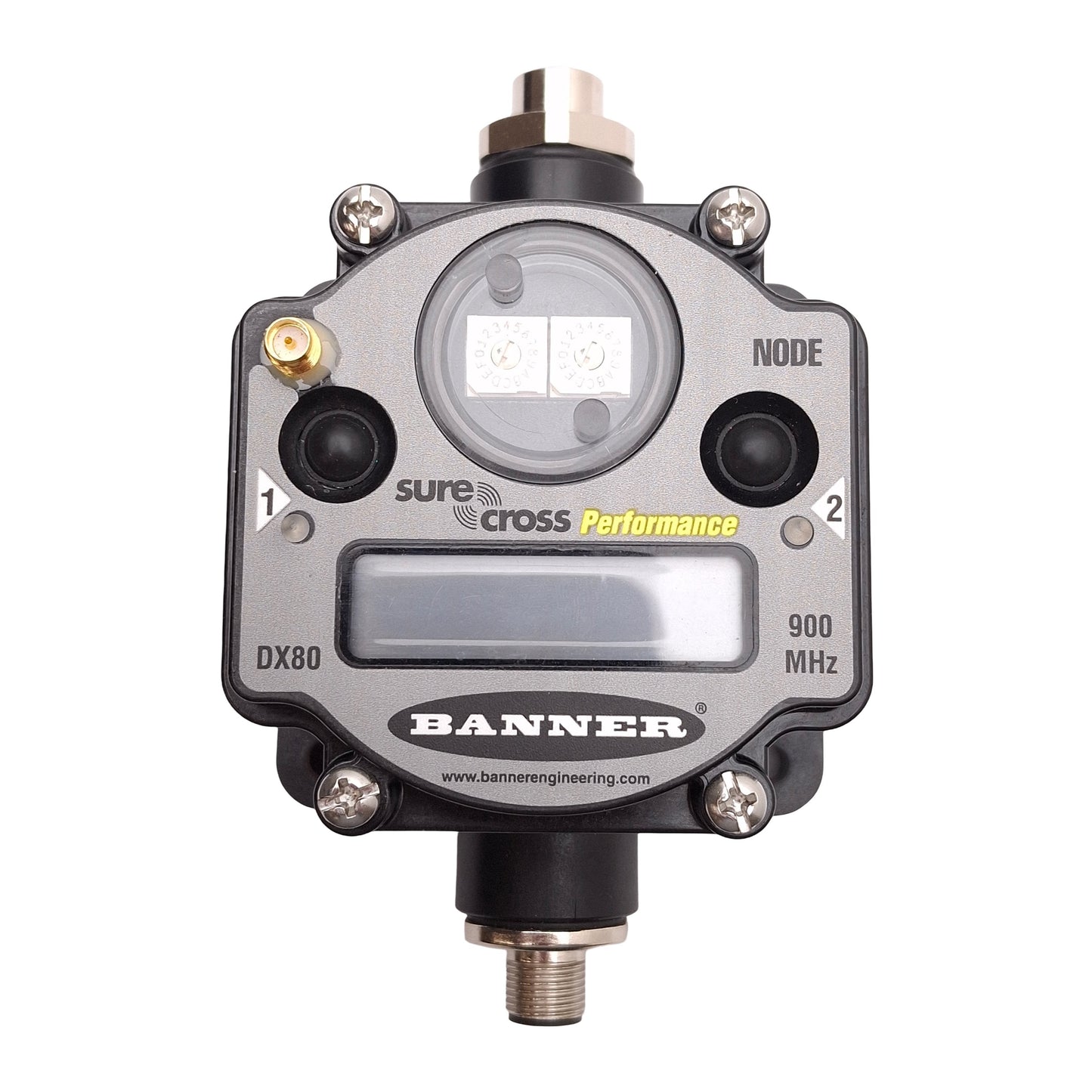 Used Banner DX80N9X6S-P6 Sure Cross DX80 Performance P6 Node, 900MHz, 10-30VDC