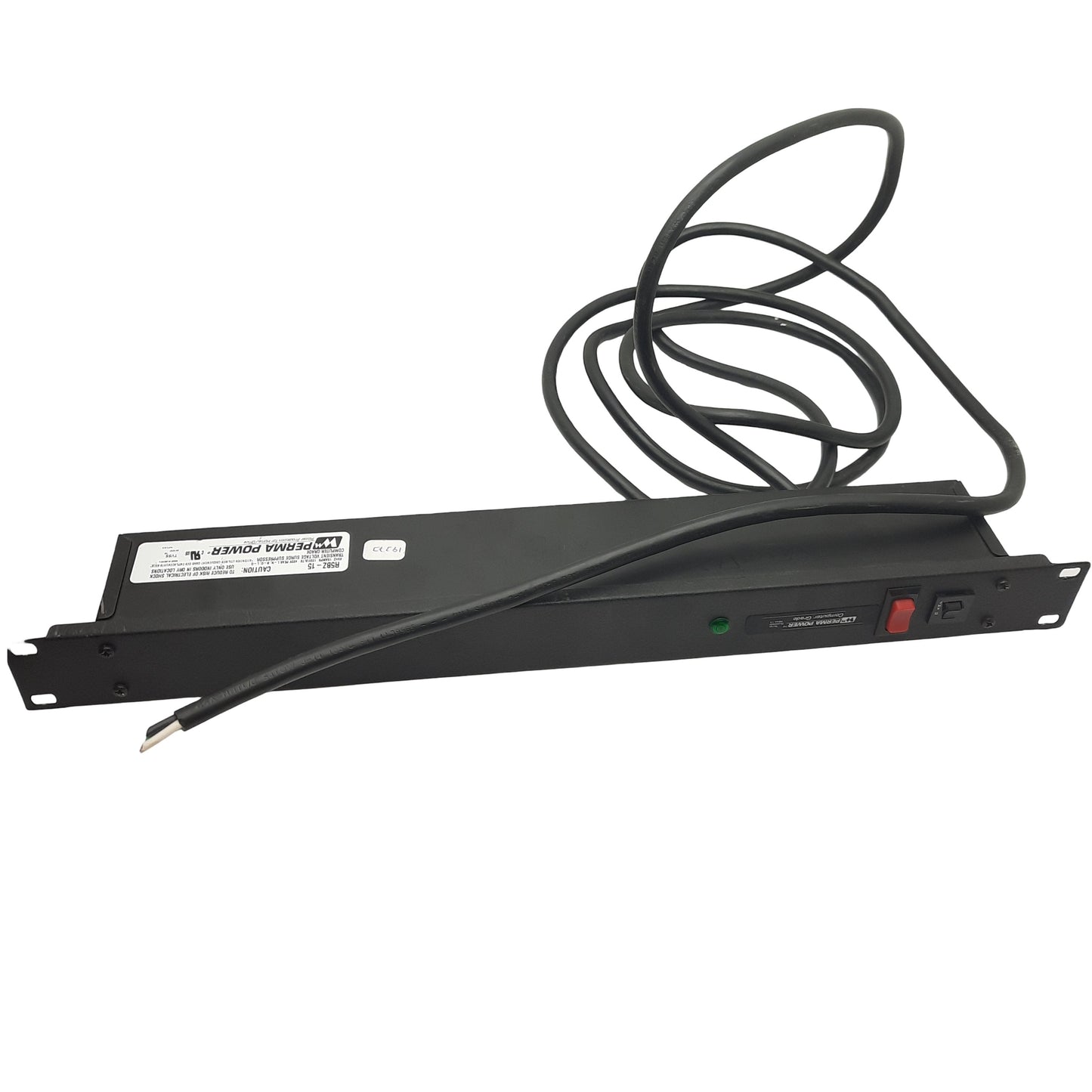 Used PermaPower R5BZ-15 Surge Protector, 6-Outlet, 120V AC Input,10 FT cable, 1U