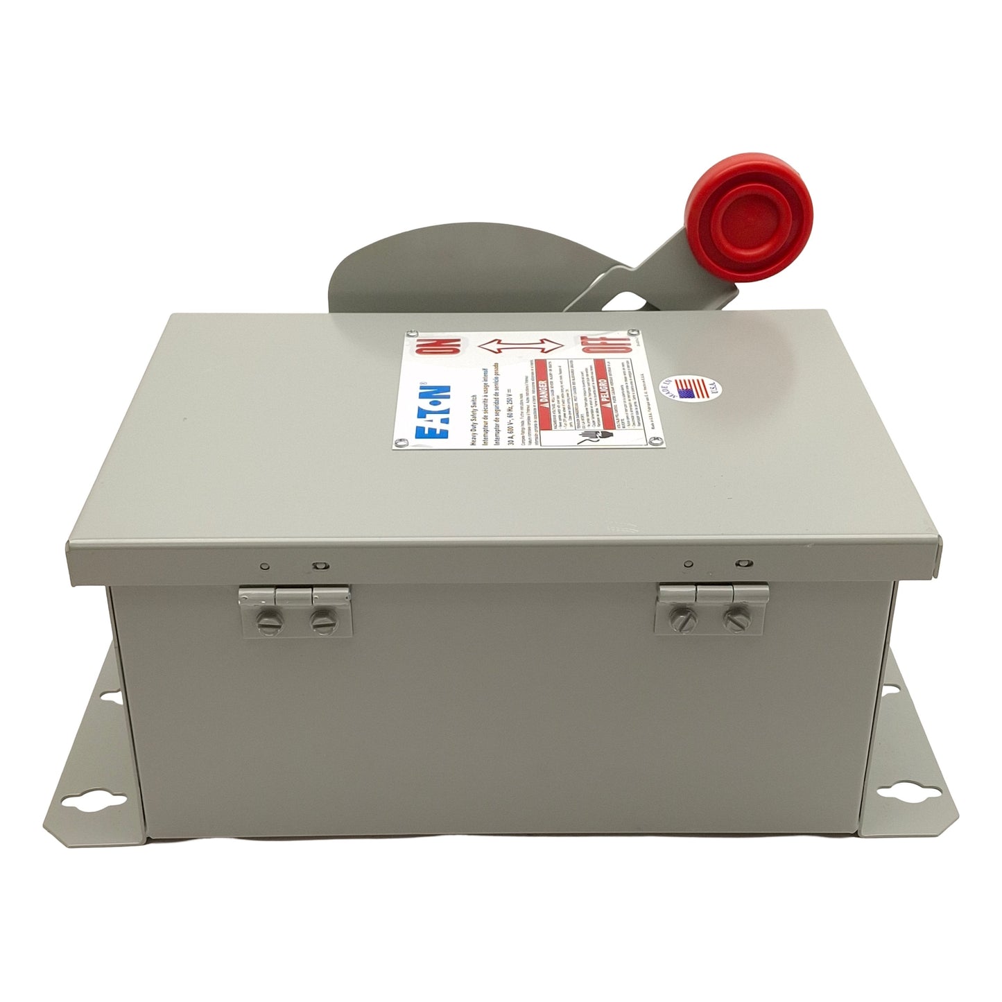 New Eaton DH361UDK Heavy Duty Non-Fusible Safety Switch, 3-Pole, 600V 30A, NEMA 12