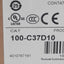 New Allen Bradley 100-C37D10 Contactor, 3-Pole + 1NO, 37A 600VAC, 110/120VAC Coil