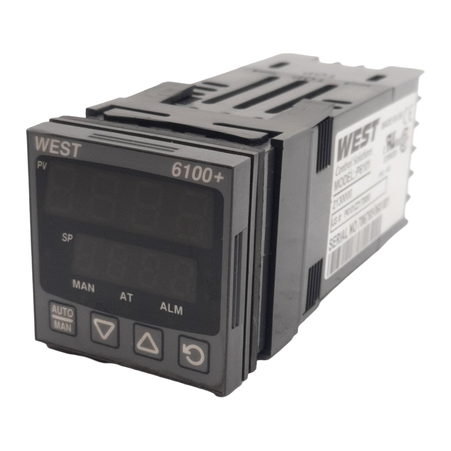 Used West P6101Z2170000 Temperature Controller, SPDT 24VDC 4-20mA Out, 100-240VAC In