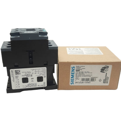 New Siemens 3RT2026-1AK60 Magnetic Contactor 3 Poles, 25A, 1CO Aux, 120V AC Coil