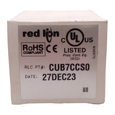 New Red Lion CUB7CCS0 Digital Counter Module, 8-Digit LCD, 28VDC, 1/32 DIN