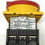 Used Moeller P1-32 Disconnect Power On/Off Switch, 3-Pole, Flush Mount 32A 600VAC
