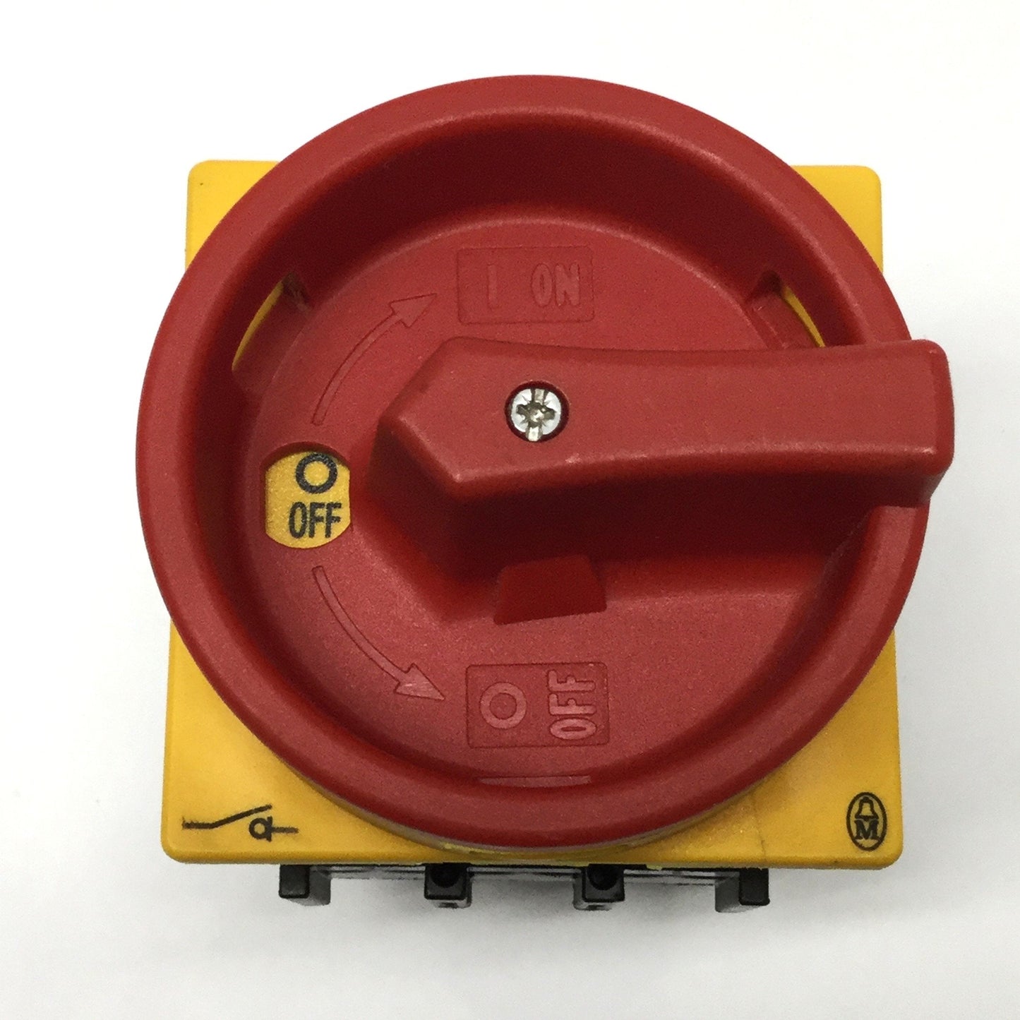 Used Moeller P1-32 Disconnect Power On/Off Switch, 3-Pole, Flush Mount 32A 600VAC