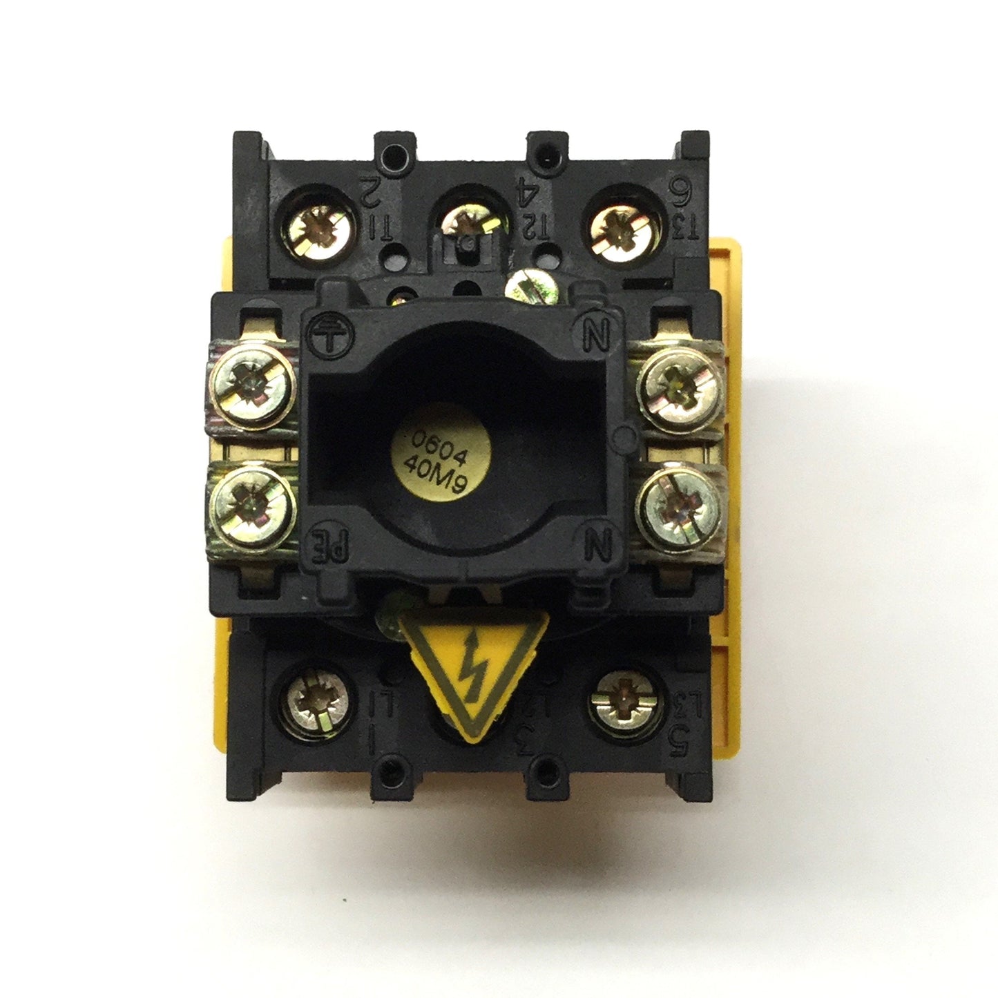Used Moeller P1-32 Disconnect Power On/Off Switch, 3-Pole, Flush Mount 32A 600VAC