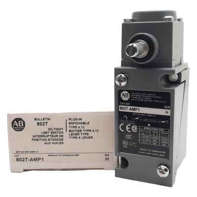 New Allen Bradley 802T-AMP1 Oiltight Limit Switch 2-Circuit 1NC + 1NO, 10A 600VAC