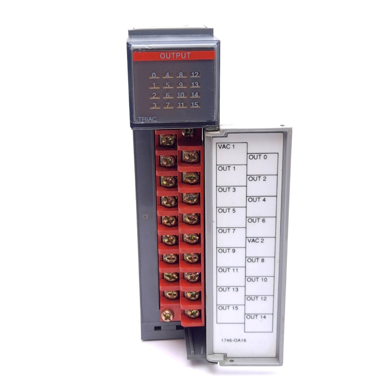 Used Allen Bradley 1746-OA16 D Digital Output Module for SLC500, 16-Point, 85-265VAC