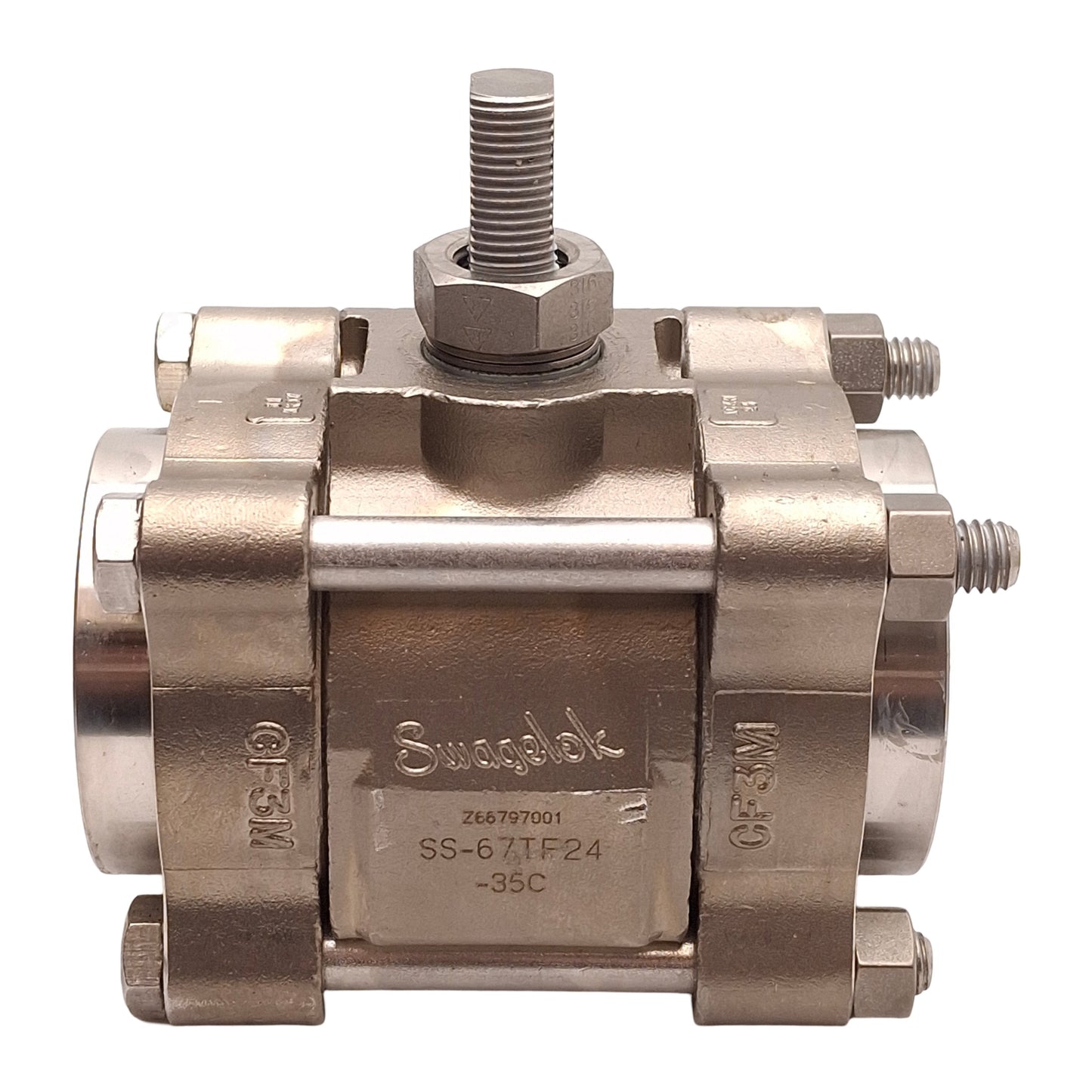 Used Swagelok SS-67TF24 Stainless Steel 60 Series Ball Valve, 1500psig, 1-1/2in NPT