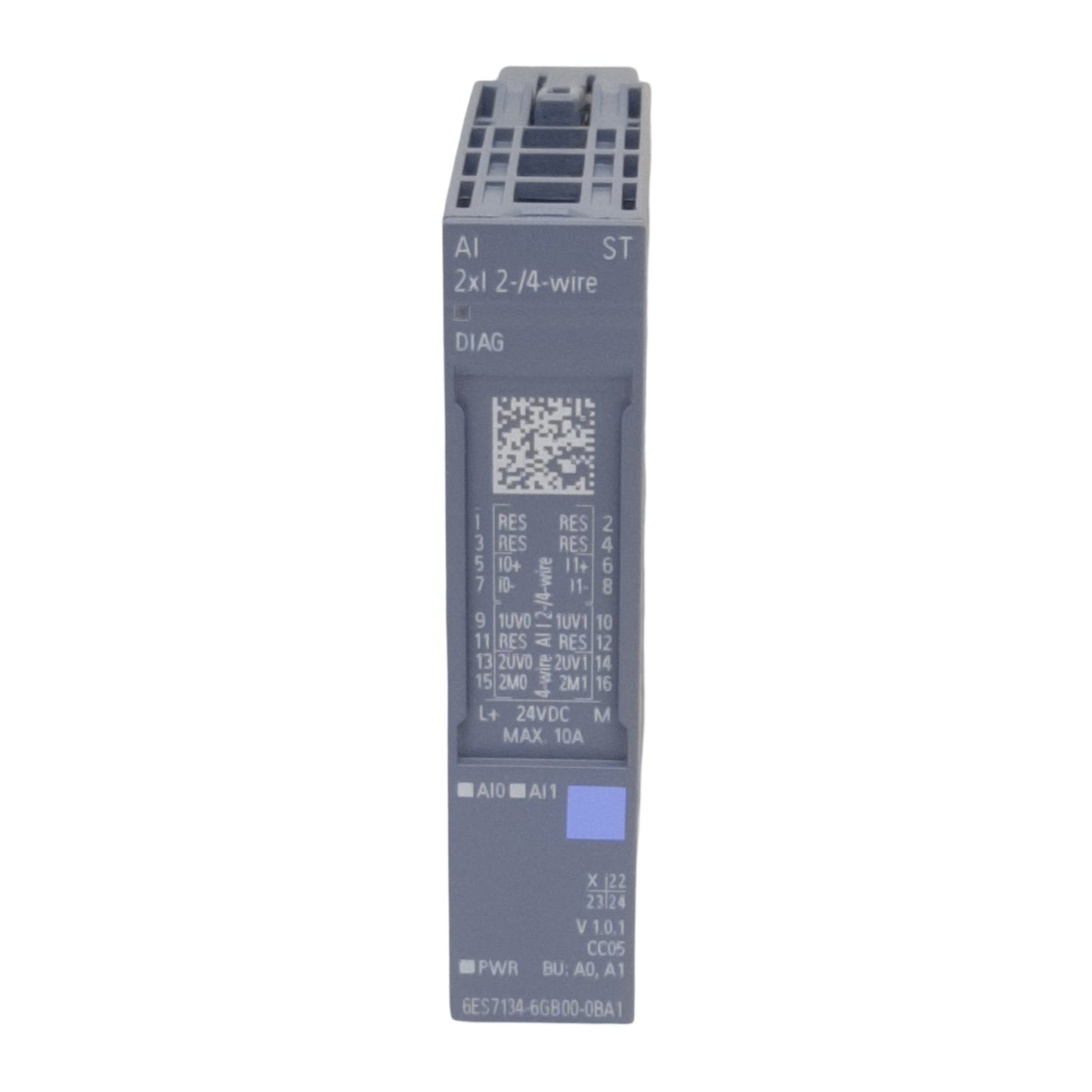 Used Siemens 6ES7 134-6GB00-0BA1 Analog Input Module, 45mA In, 16-bit, 2-Channels