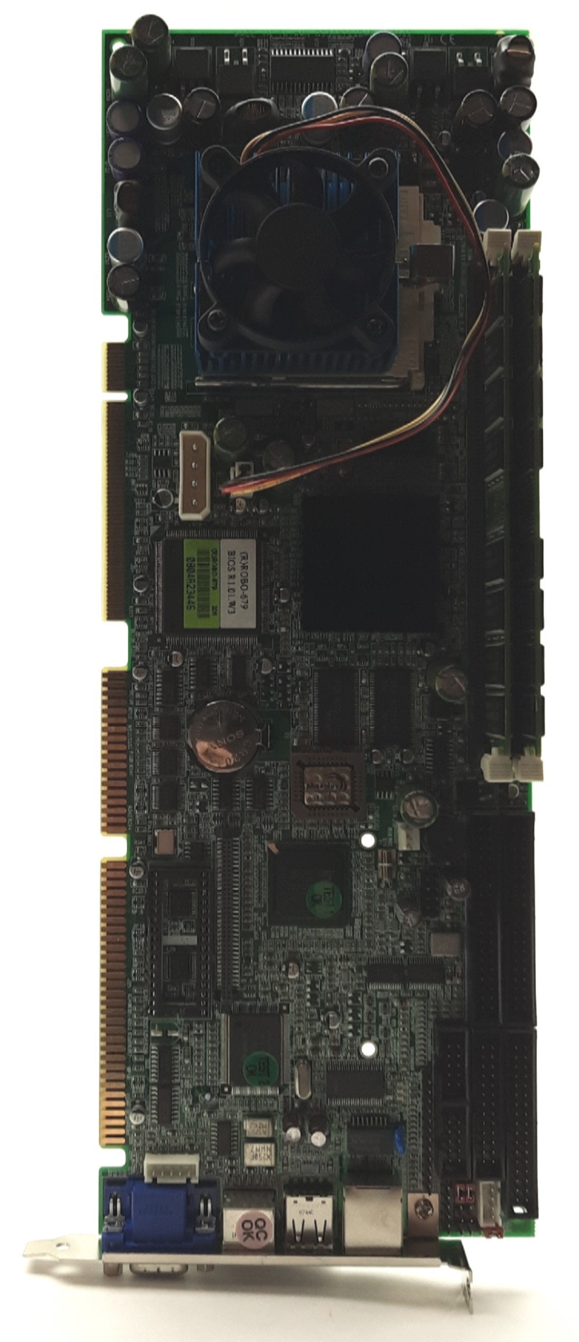 Used Portwell ROBO-679 Single Board Computer, Intel Pentium 3 850MHz, 512MB, PICMG 1.0